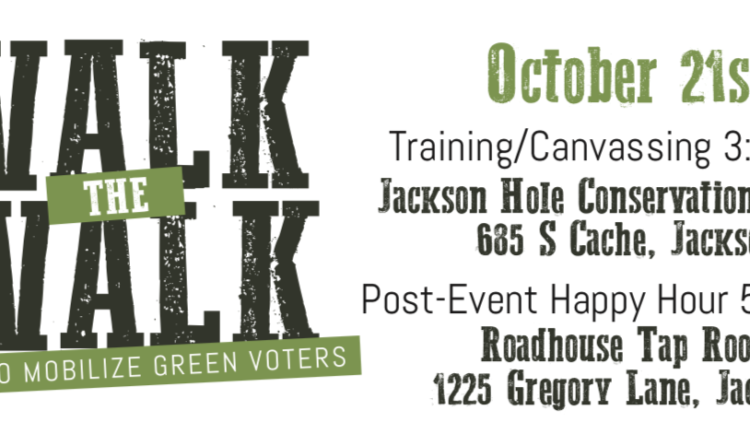 Walk the Walk: A day to mobilize green voters