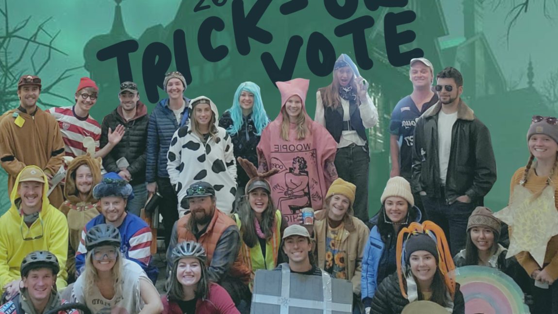 Trick-or-Vote Volunteers Canvass Jackson Hole Voters in Support of SPET!