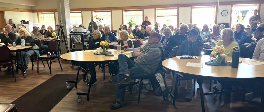 The Driggs Community Meeting Crowd